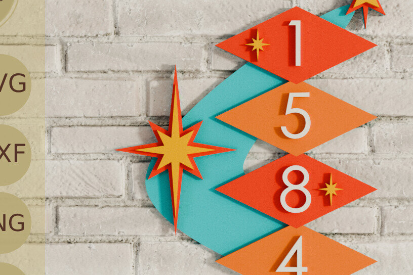 Σετ των 2 Intra απο ξύλο plywood 3mm-4mm πάχος – Ρετρό πινακίδα διεύθυνσης σπιτιού Πλάκα Δίασταση  20x20 cm INTRAFABR-106228399