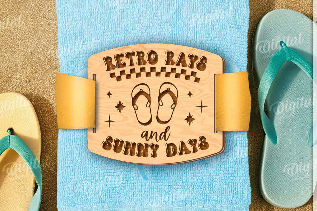 Σετ των 2 Intra απο ξύλο plywood 3mm-4mm πάχος – Ρετρό πετσέτα δώρου Ετικέτα κοπής με λέιζερ Δίασταση  20x20 cm INTRAFABR-121503117