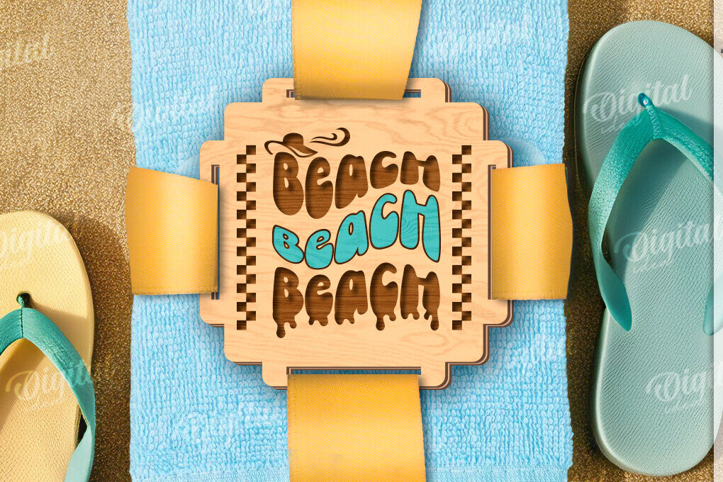 Σετ των 2 Intra απο ξύλο plywood 3mm-4mm πάχος – Ρετρό πετσέτα δώρου Ετικέτα κοπής με λέιζερ Δίασταση  20x20 cm INTRAFABR-121502596