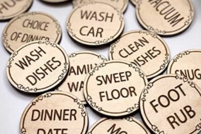 Σετ των 2 Intra απο ξύλο plywood 3mm-4mm πάχος – Δείκτες επιβράβευσης, λέιζερ κουπονιού για την Ημέρα της Μητέρας Δίασταση  20x20 cm INTRAFABR-108855701