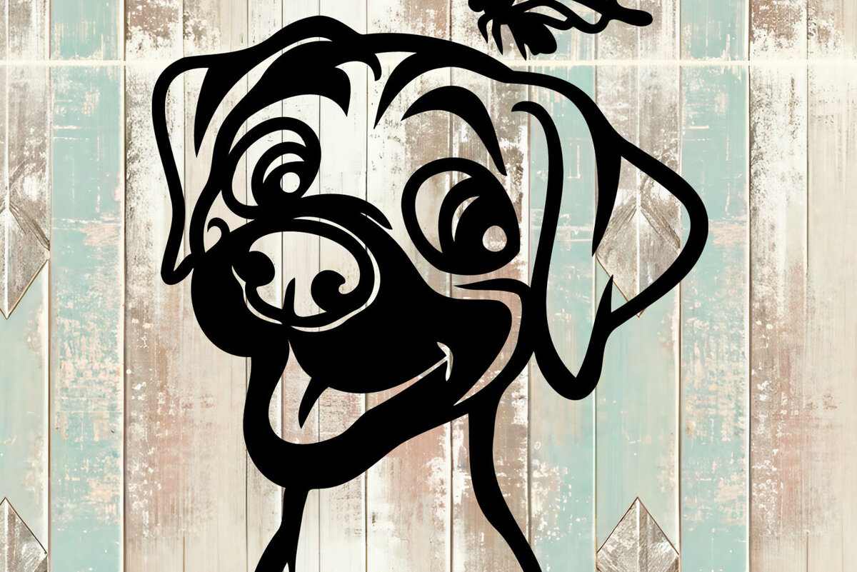 Σετ των 2 Intra απο ξύλο plywood 3mm-4mm πάχος – Σχεδιασμός Rhodesian Ridgeback Δίασταση  20x20 cm INTRAFABR-104623699