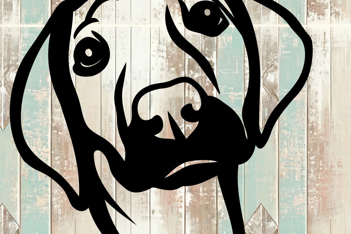 Σετ των 2 Intra απο ξύλο plywood 3mm-4mm πάχος – Σχεδιασμός Rhodesian Ridgeback Δίασταση  20x20 cm INTRAFABR-104624131