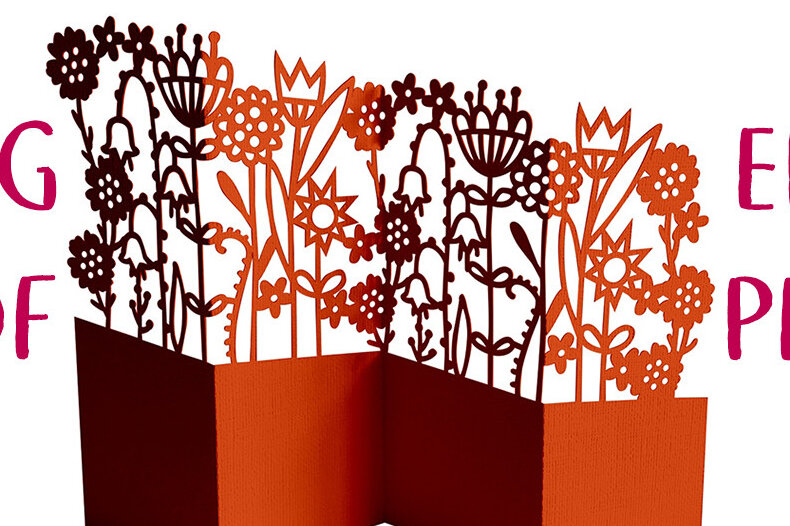 Σετ των 2 Intra απο ξύλο plywood 3mm-4mm πάχος – Riot of Flowers Κάρτα με δαντέλα Cut Δίασταση  20x20 cm INTRAFABR-25777498