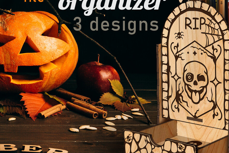 Σετ των 2 Intra απο ξύλο plywood 3mm-4mm πάχος – RIP Stationery Organizer Δίασταση  20x20 cm INTRAFABR-76079680