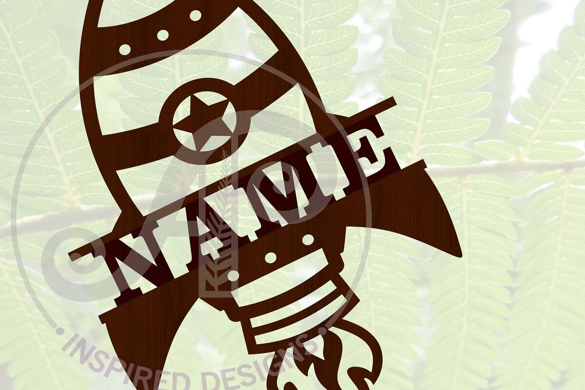 Σετ των 2 Intra απο ξύλο plywood 3mm-4mm πάχος – Αρχείο αποκοπής Sin Name Rocket Δίασταση  20x20 cm INTRAFABR-65165195