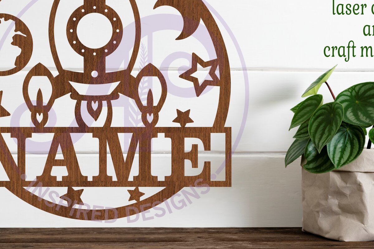 Σετ των 2 Intra απο ξύλο plywood 3mm-4mm πάχος – Πρότυπο κοπής με λέιζερ Sin Name Rocket Δίασταση  20x20 cm INTRAFABR-98676590