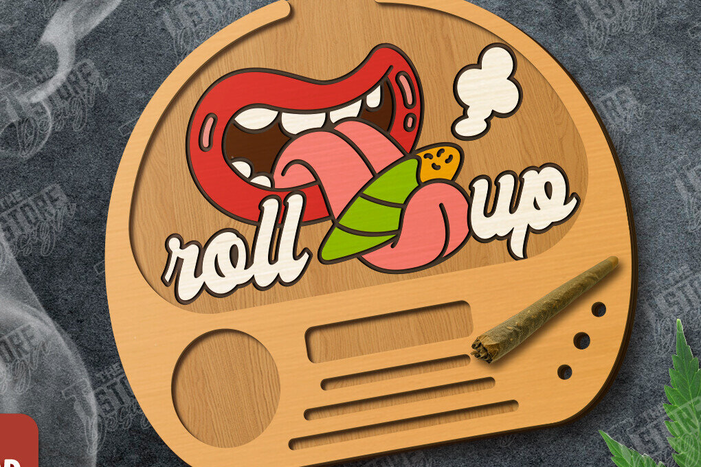 Σετ των 2 Intra απο ξύλο plywood 3mm-4mm πάχος – Κοπή λέιζερ κυλιόμενου δίσκου | Tobacco Rolling Δίασταση  20x20 cm INTRAFABR-120363328