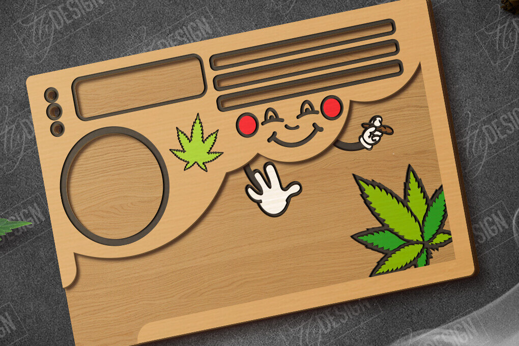 Σετ των 2 Intra απο ξύλο plywood 3mm-4mm πάχος – Κυλιόμενος δίσκος | Tobacco Rolling | Καπνός Δίασταση  20x20 cm INTRAFABR-119309147