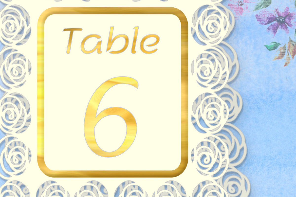 Σετ των 2 Intra απο ξύλο plywood 3mm-4mm πάχος – Τραπεζάκι Τριαντάφυλλο Αριθμός 6 Δίασταση  20x20 cm INTRAFABR-70188124