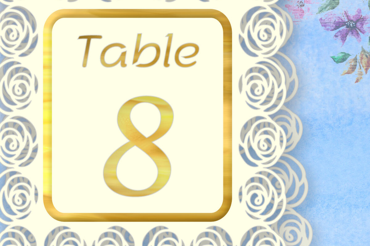 Σετ των 2 Intra απο ξύλο plywood 3mm-4mm πάχος – Τραπεζάκι Τριαντάφυλλο Αριθμός 8 Δίασταση  20x20 cm INTRAFABR-70188808