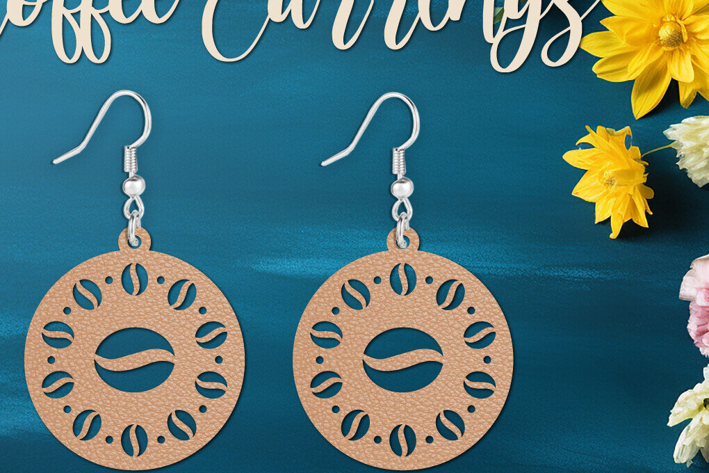 Σετ των 3 Intra απο ξύλο plywood 3mm-4mm πάχος – Στρογγυλό Σκουλαρίκι καφέ Δίασταση  5x5 cm INTRAFABR-104139930