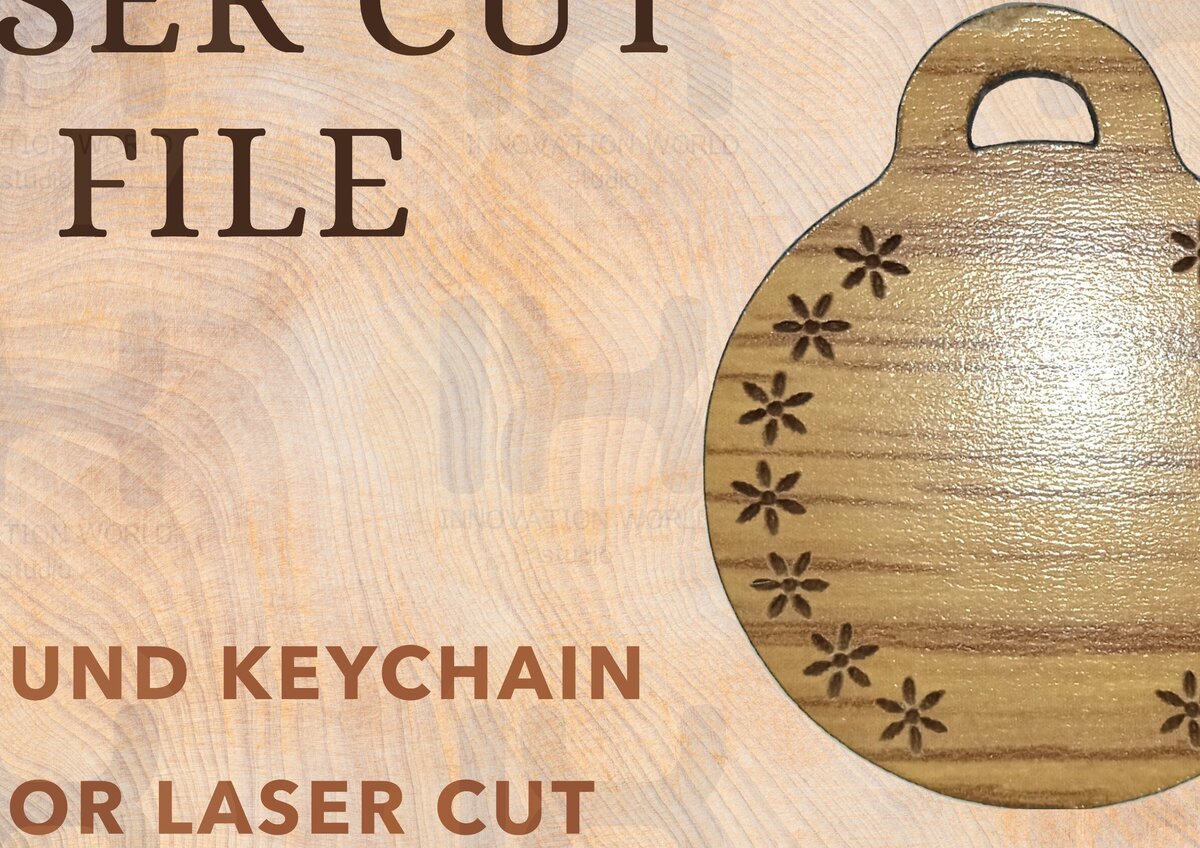 Σετ των 3 Intra απο ξύλο plywood 3mm-4mm πάχος – Στρογγυλό μπρελόκ για Δίασταση  5x5 cm INTRAFABR-82245896