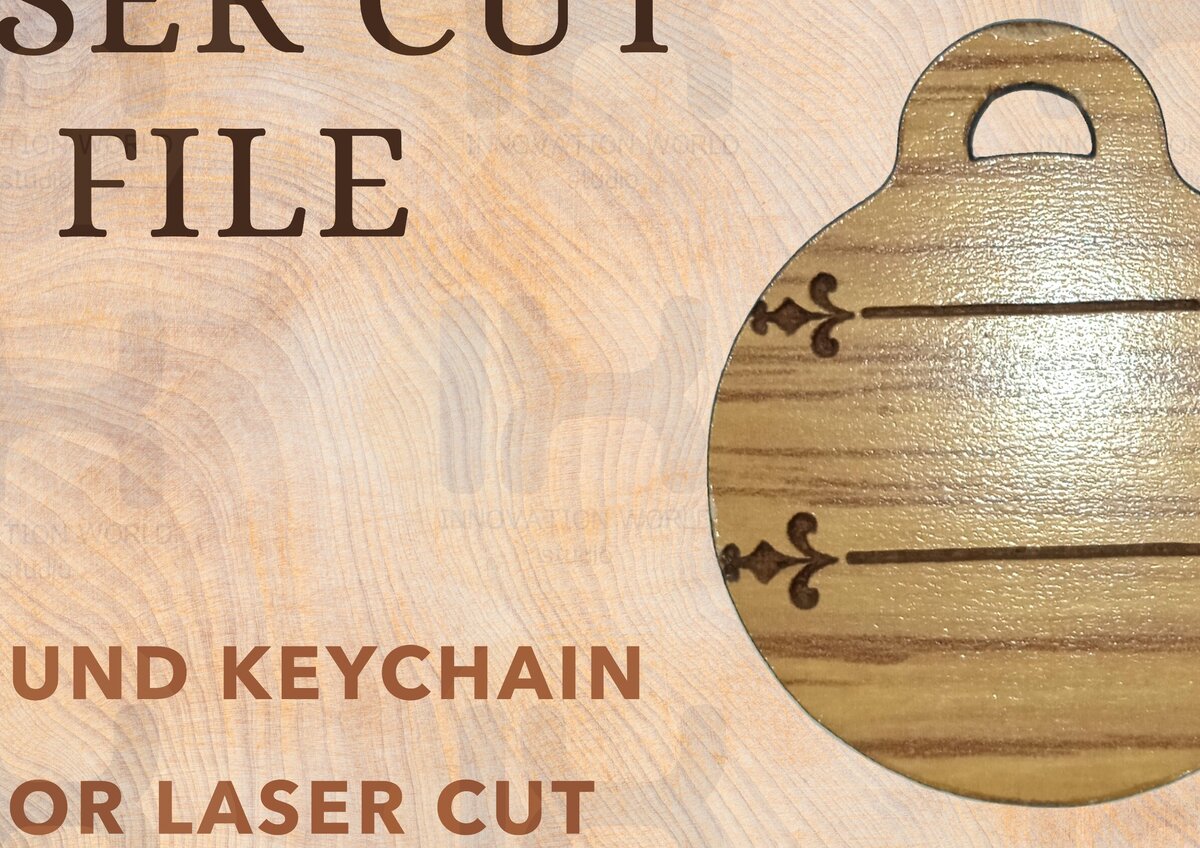 Σετ των 3 Intra απο ξύλο plywood 3mm-4mm πάχος – Στρογγυλό μπρελόκ για Δίασταση  5x5 cm INTRAFABR-82246541