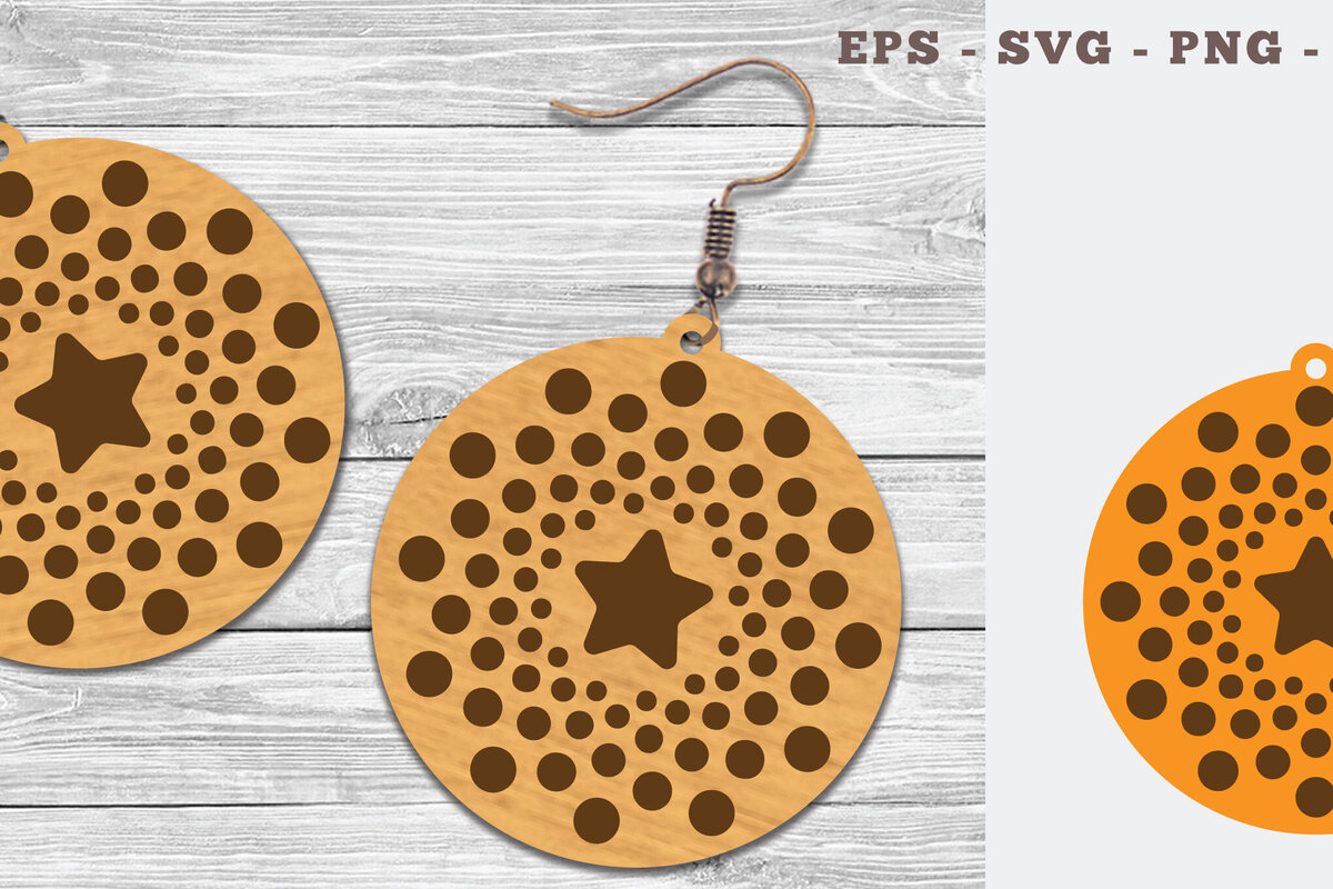 Σετ των 3 Intra απο ξύλο plywood 3mm-4mm πάχος – Στρογγυλά σκουλαρίκια κοπής με λέιζερ 3 Δίασταση  5x5 cm INTRAFABR-106747017