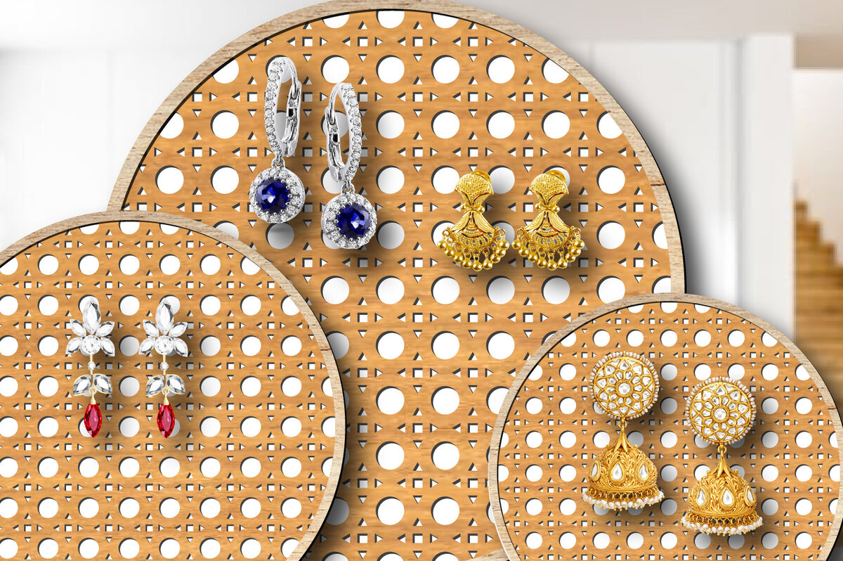 Σετ των 3 Intra απο ξύλο plywood 3mm-4mm πάχος – Στρογγυλή βάση για σκουλαρίκι από μπαστούνι από μπαστούνι 3D Δίασταση  5x5 cm INTRAFABR-26115447