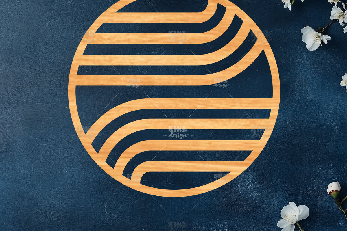 Σετ των 2 Intra απο ξύλο plywood 3mm-4mm πάχος – Στρογγυλή πινακίδα Δίασταση  20x20 cm INTRAFABR-121885809