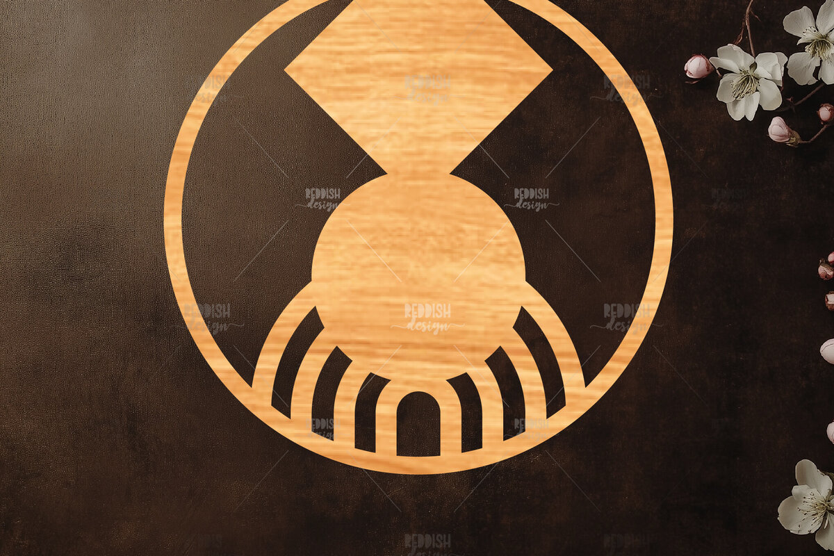 Σετ των 2 Intra απο ξύλο plywood 3mm-4mm πάχος – Στρογγυλή πινακίδα Δίασταση  20x20 cm INTRAFABR-121885847