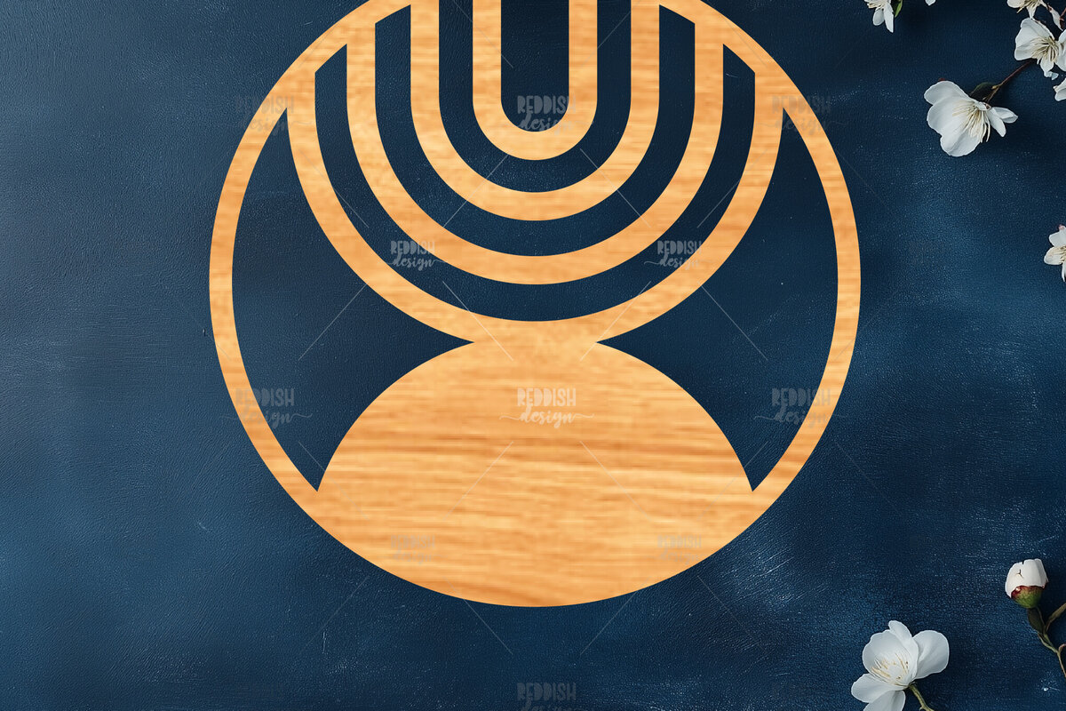 Σετ των 2 Intra απο ξύλο plywood 3mm-4mm πάχος – Στρογγυλή πινακίδα Δίασταση  20x20 cm INTRAFABR-121885910