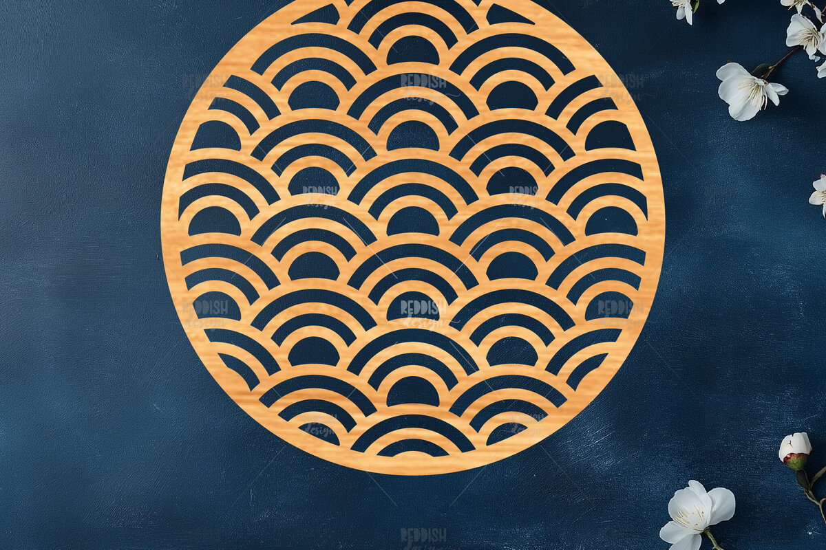 Σετ των 2 Intra απο ξύλο plywood 3mm-4mm πάχος – Στρογγυλή πινακίδα Δίασταση  20x20 cm INTRAFABR-121885641