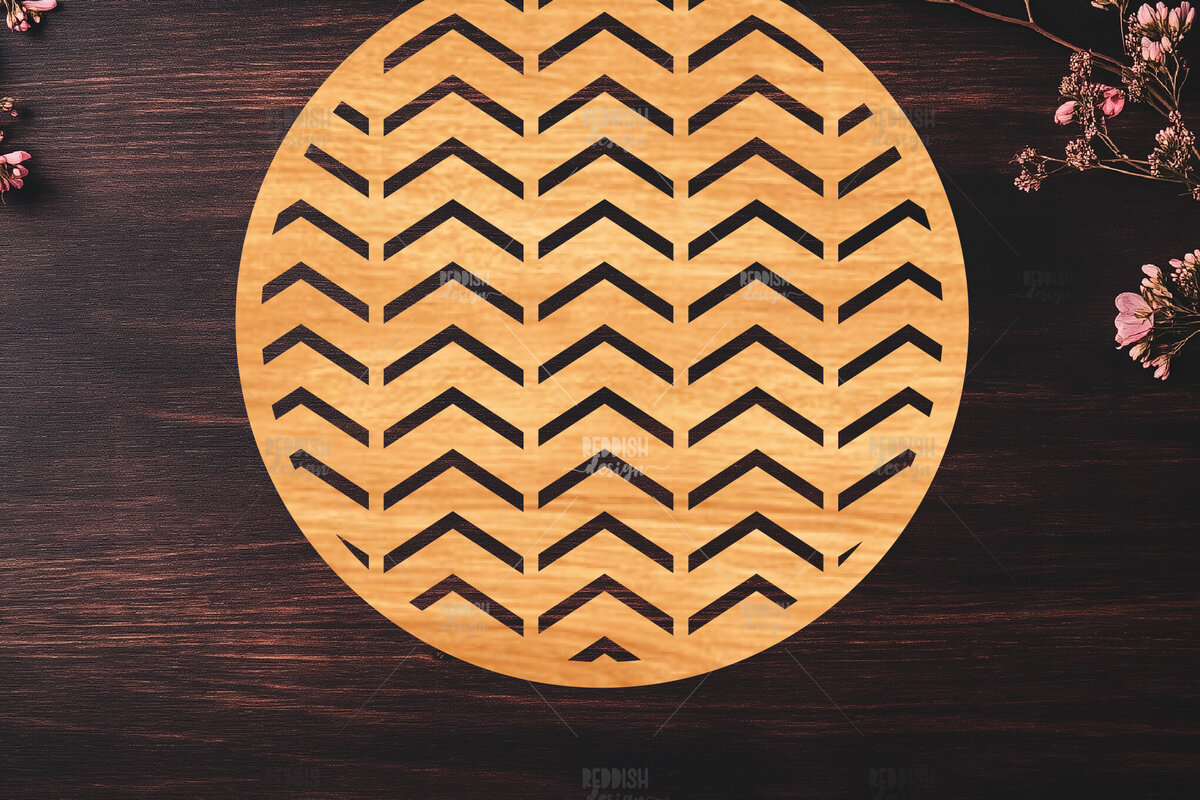 Σετ των 2 Intra απο ξύλο plywood 3mm-4mm πάχος – Στρογγυλή πινακίδα Δίασταση  20x20 cm INTRAFABR-121885664