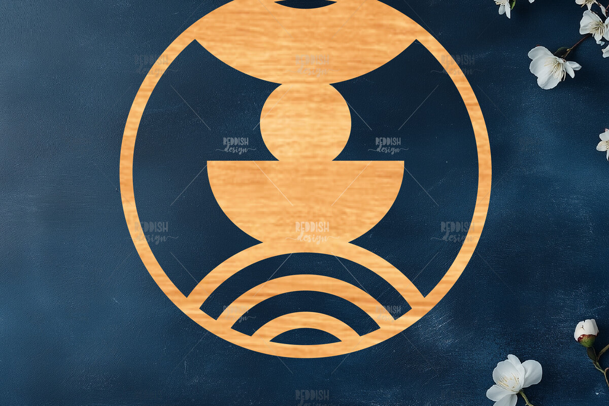 Σετ των 2 Intra απο ξύλο plywood 3mm-4mm πάχος – Στρογγυλή πινακίδα Δίασταση  20x20 cm INTRAFABR-121885755