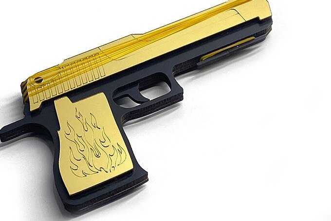 Σετ των 2 Intra απο ξύλο plywood 3mm-4mm πάχος – Αρχεία όπλων από καουτσούκ, αρχεία όπλων παιχνιδιών Δίασταση  20x20 cm INTRAFABR-36423060