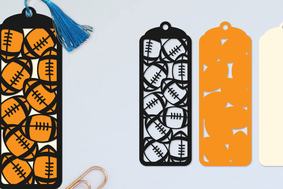 Σετ των 2 Intra απο ξύλο plywood 3mm-4mm πάχος – Ράγκμπι Μπάλα σελιδοδείκτης Papercut Δίασταση  20x20 cm INTRAFABR-97222624