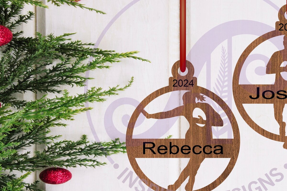 Σετ των 2 Intra απο ξύλο plywood 3mm-4mm πάχος – Χριστουγεννιάτικο στολίδι παίκτη ράγκμπι Δίασταση  20x20 cm INTRAFABR-107590095