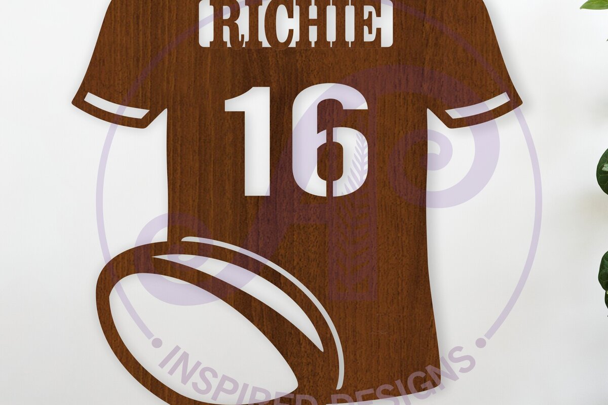 Σετ των 2 Intra απο ξύλο plywood 3mm-4mm πάχος – Ράγκμπι Σήμα ονόματος πουκάμισου Αρχείο κοπής με λέιζερ Δίασταση  20x20 cm INTRAFABR-118574995