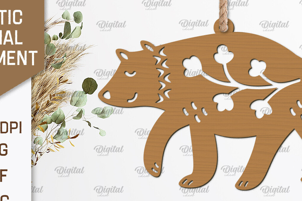 Σετ των 2 Intra απο ξύλο plywood 3mm-4mm πάχος – Ρουστίκ στολίδι με λέιζερ κοπή Δίασταση  20x20 cm INTRAFABR-102233293