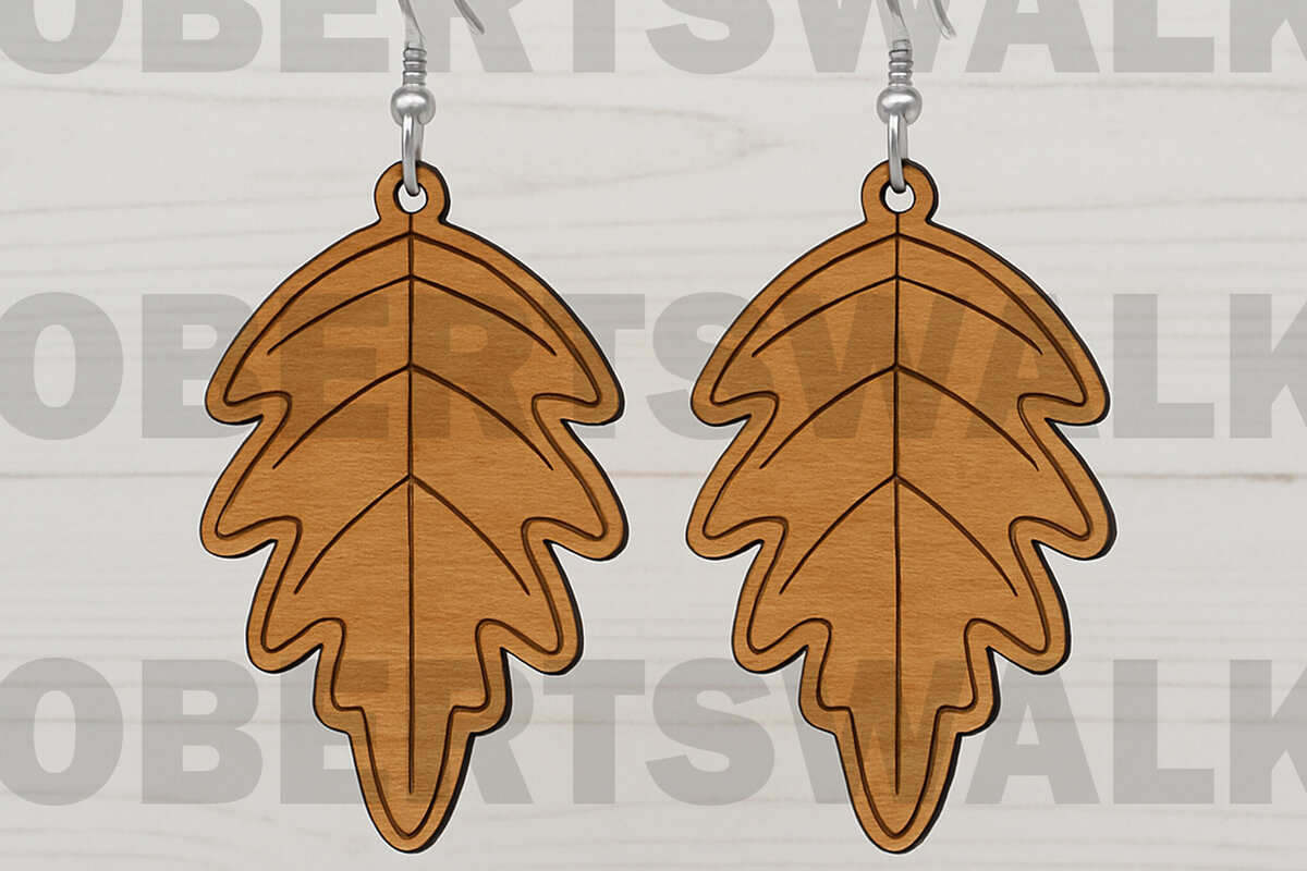 Σετ των 3 Intra απο ξύλο plywood 3mm-4mm πάχος – Ρουστίκ σκουλαρίκια δρυός Δίασταση  5x5 cm INTRAFABR-123755755