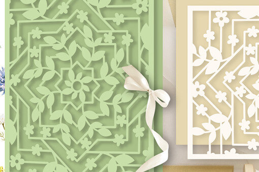 Σετ των 2 Intra απο ξύλο plywood 3mm-4mm πάχος – Ρουστίκ πρότυπο γάμου λουλούδι Δίασταση  20x20 cm INTRAFABR-73689939