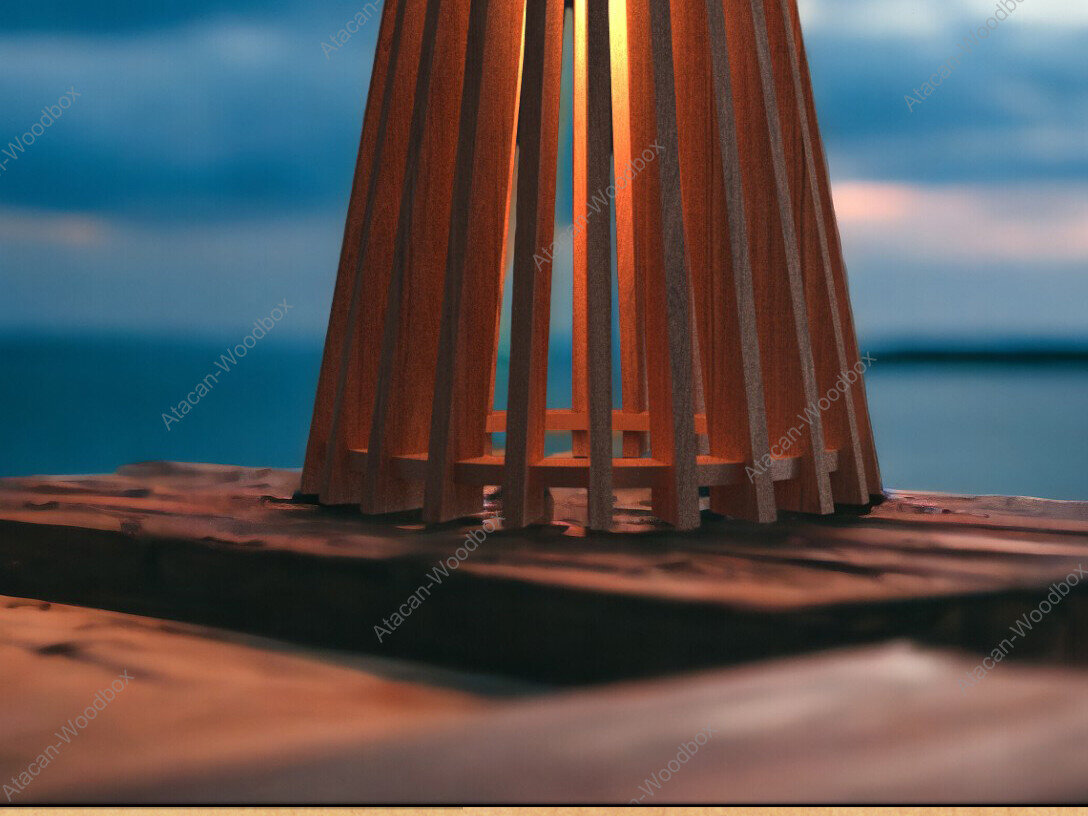 Σετ των 2 Intra απο ξύλο plywood 3mm-4mm πάχος – Κρεμαστό Ξύλο Φωτιστικό Ρουστίκ με Στρογγυλό Οβάλ Δίασταση  20x20 cm INTRAFABR-91939758