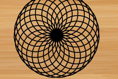 Intra απο ξύλο plywood 3mm-4mm πάχος – Διακόσμηση τοίχου Sacred Geometry Δίασταση  40x30 cm INTRAFABR-69513839