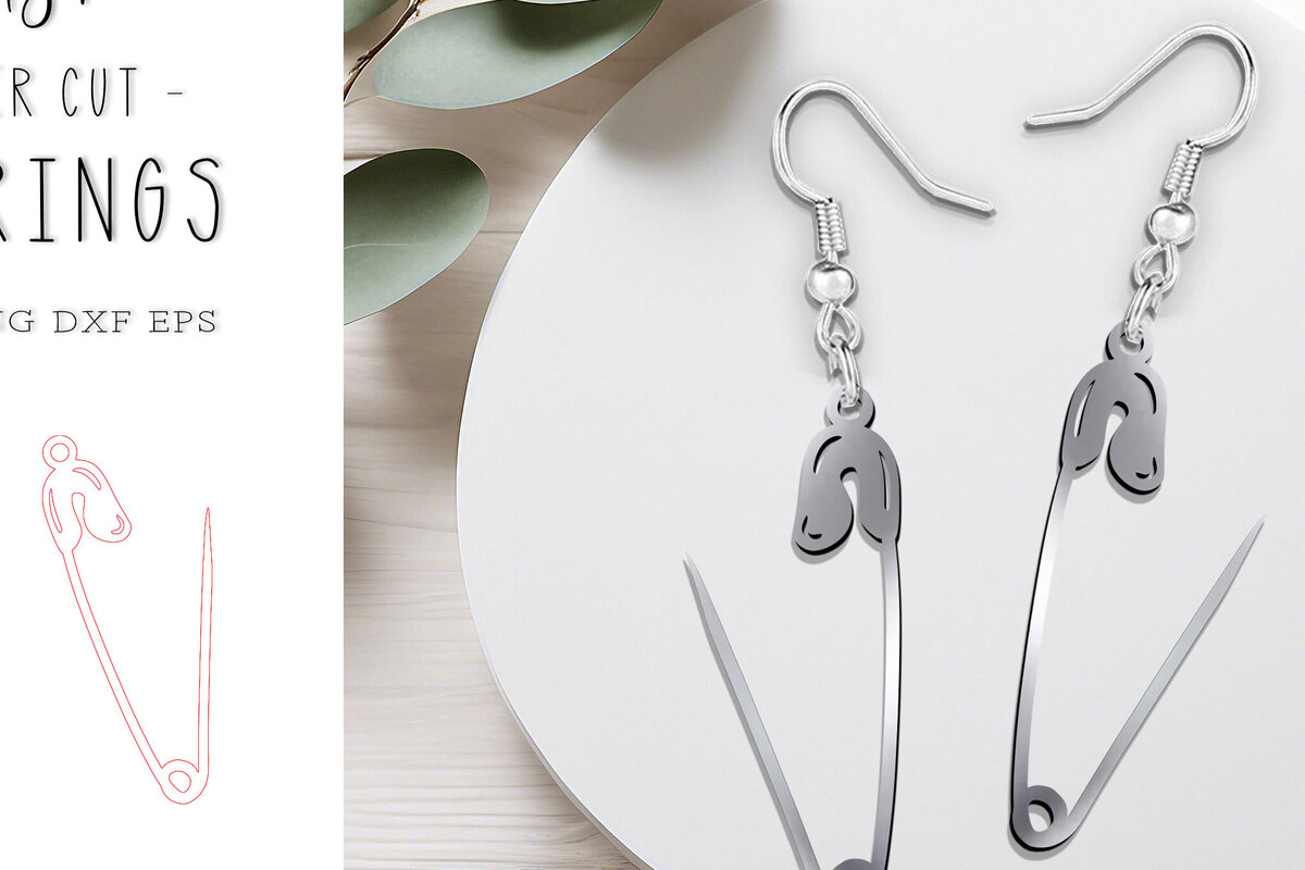 Σετ των 3 Intra απο ξύλο plywood 3mm-4mm πάχος – Αρχείο κοπής με λέιζερ σκουλαρίκια με καρφίτσα ασφαλείας Δίασταση  5x5 cm INTRAFABR-120976873