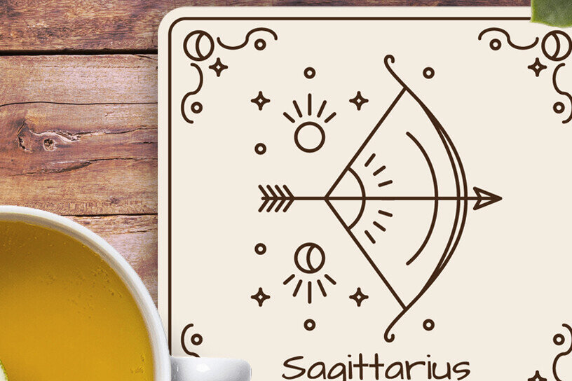 Σετ των 2 Intra απο ξύλο plywood 3mm-4mm πάχος – Sagittarius Zodiac Coasters Laser Engrav Δίασταση  20x20 cm INTRAFABR-122550826