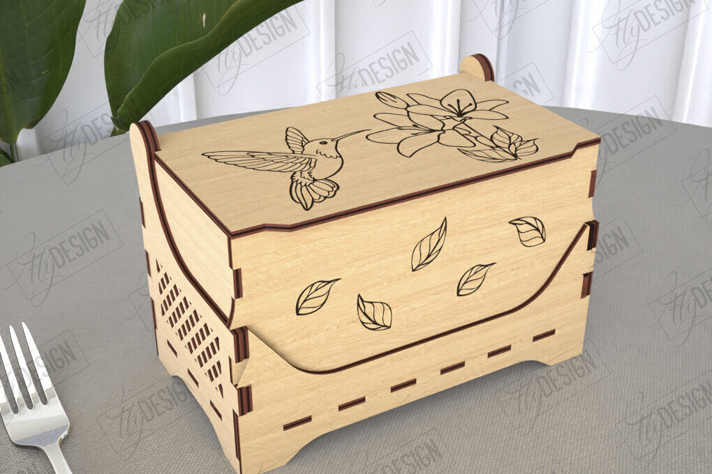 Σετ των 2 Intra απο ξύλο plywood 3mm-4mm πάχος – Κουτί αλατιού | Είδη κουζίνας | Κουτί αποθήκευσης Δίασταση  20x20 cm INTRAFABR-113918812