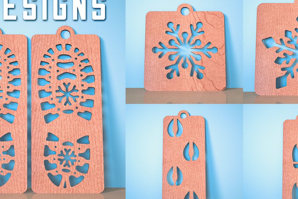 Σετ των 2 Intra απο ξύλο plywood 3mm-4mm πάχος – Santa Boot Stencil | Χριστούγεννα Δίασταση  20x20 cm INTRAFABR-74931000