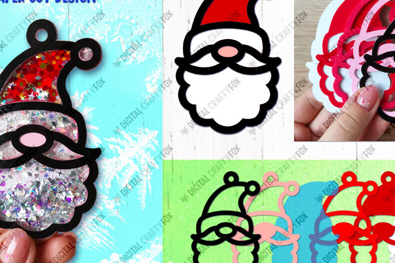 Σετ των 2 Intra απο ξύλο plywood 3mm-4mm πάχος – Σέικερ κομφετί Άγιου Βασίλη DIY Δίασταση  20x20 cm INTRAFABR-81430700