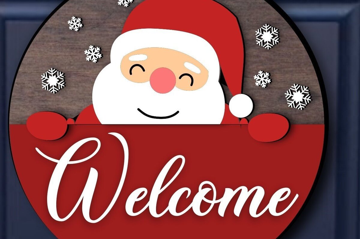 Σετ των 2 Intra απο ξύλο plywood 3mm-4mm πάχος – Πινακίδα υποδοχής της πόρτας Άγιου Βασίλη Δίασταση  20x20 cm INTRAFABR-39294203