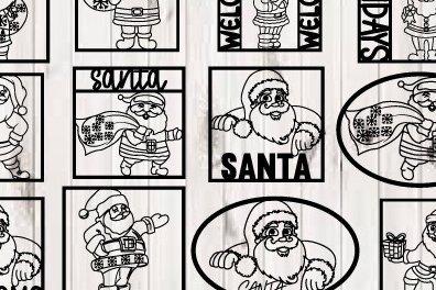 Intra απο ξύλο plywood 3mm-4mm πάχος – Santa Metal Wall Art Laser Bundlre Δίασταση  40x30 cm INTRAFABR-97385959