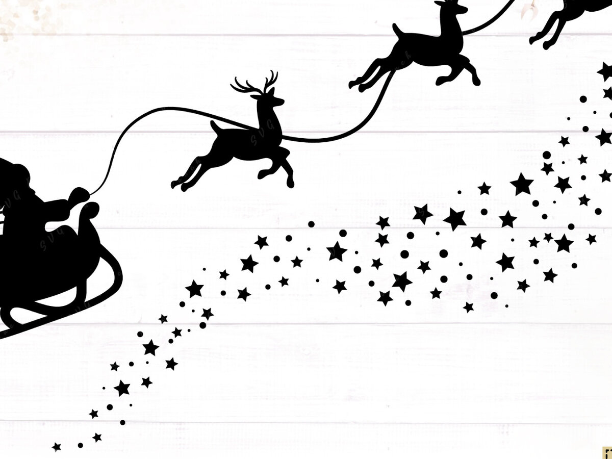 Σετ των 2 Intra απο ξύλο plywood 3mm-4mm πάχος – Το έλκηθρο του Άγιου Βασίλη Δίασταση  20x20 cm INTRAFABR-117728858