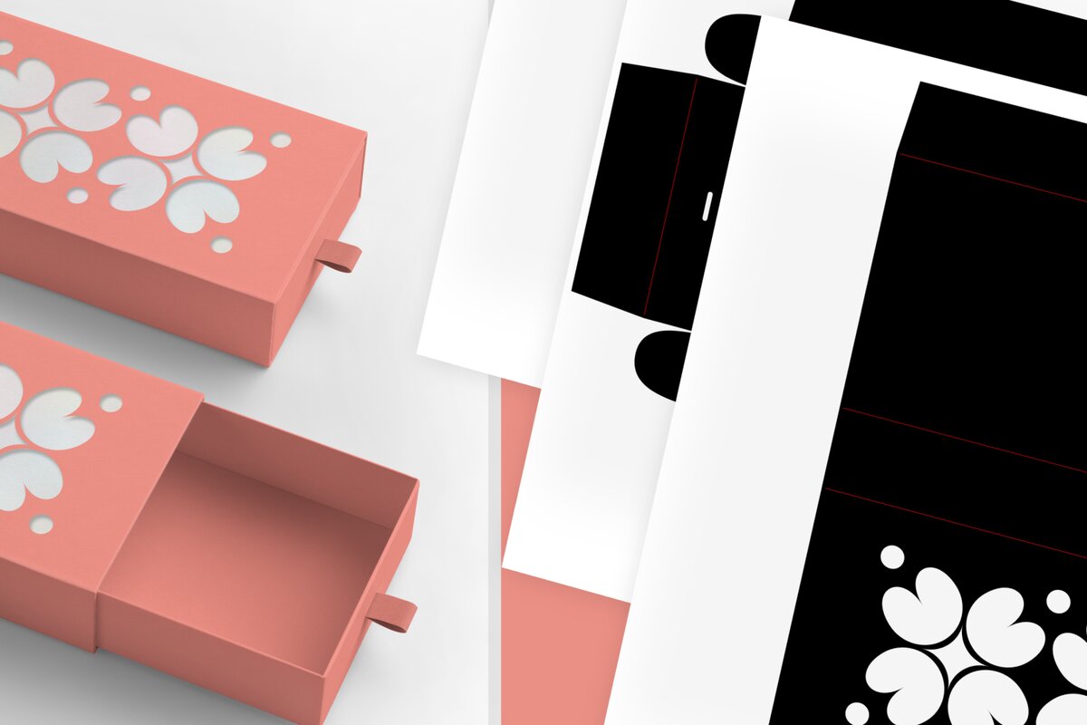 Σετ των 2 Intra απο ξύλο plywood 3mm-4mm πάχος – Scandi Flowers Cutout Slive N Συρταριέρα Δίασταση  20x20 cm INTRAFABR-122268757