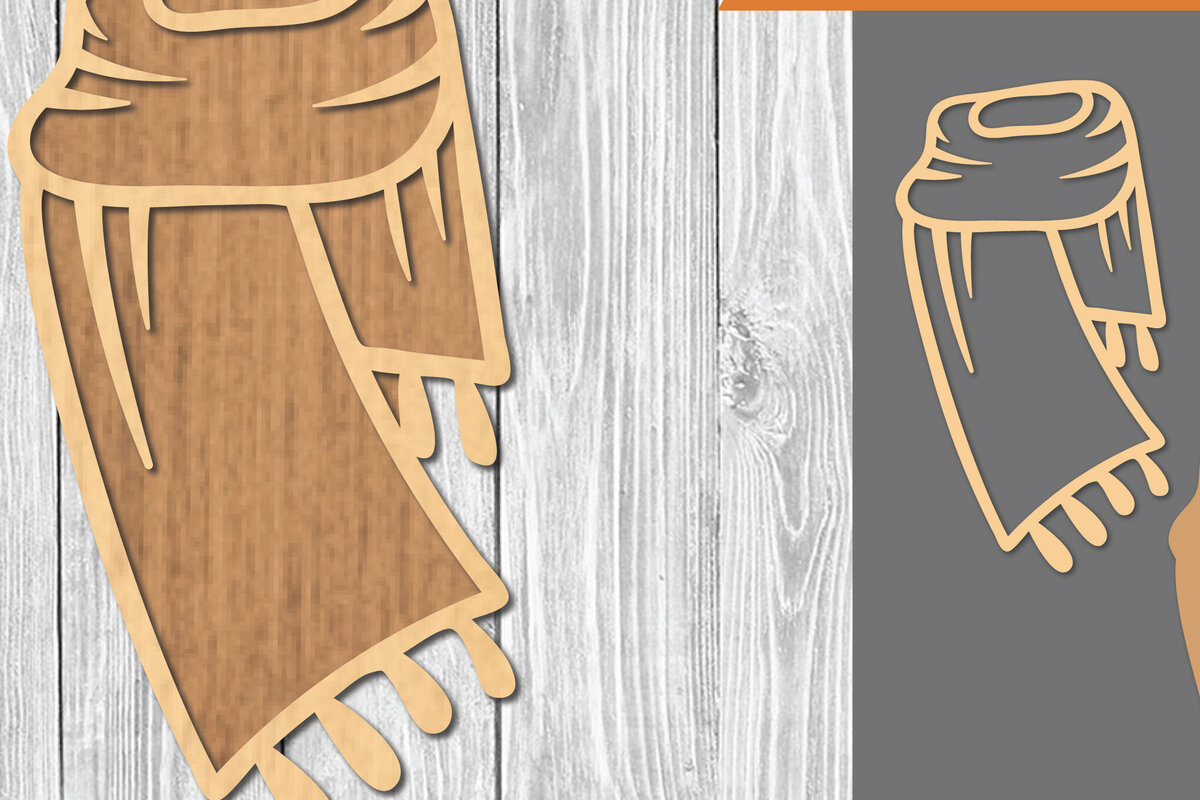 Σετ των 2 Intra απο ξύλο plywood 3mm-4mm πάχος – Διακόσμηση με λέιζερ φουλάρι 1 Δίασταση  20x20 cm INTRAFABR-109511674