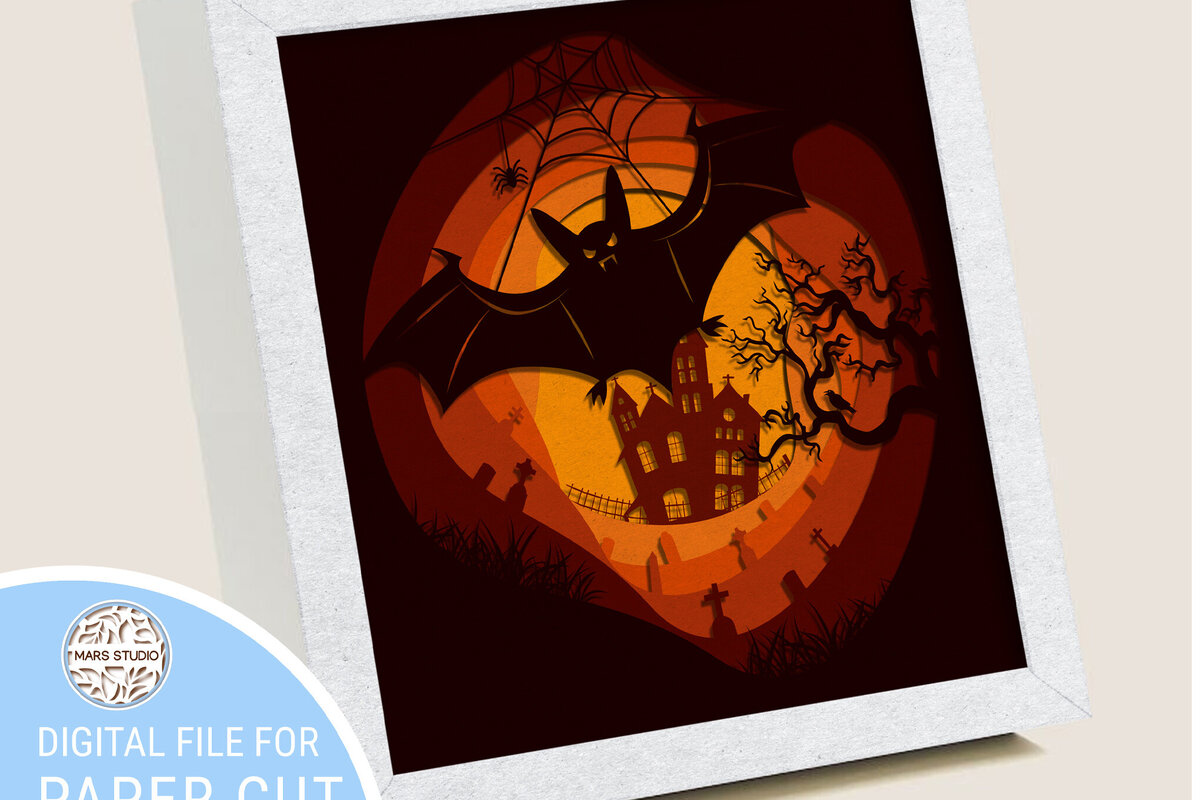 Σετ των 2 Intra απο ξύλο plywood 3mm-4mm πάχος – SCARY FOREST Πολυστρωματική κοπή χαρτιού Δίασταση  20x20 cm INTRAFABR-80718792