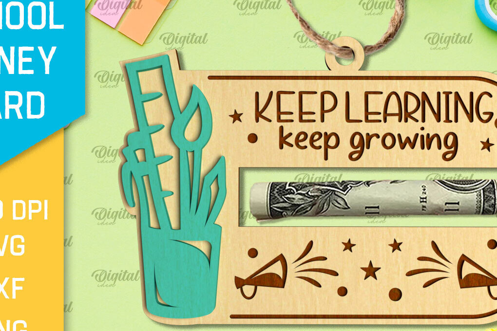 Σετ των 2 Intra απο ξύλο plywood 3mm-4mm πάχος – Σχολική Κάρτα Χρημάτων Δίασταση  20x20 cm INTRAFABR-96052712