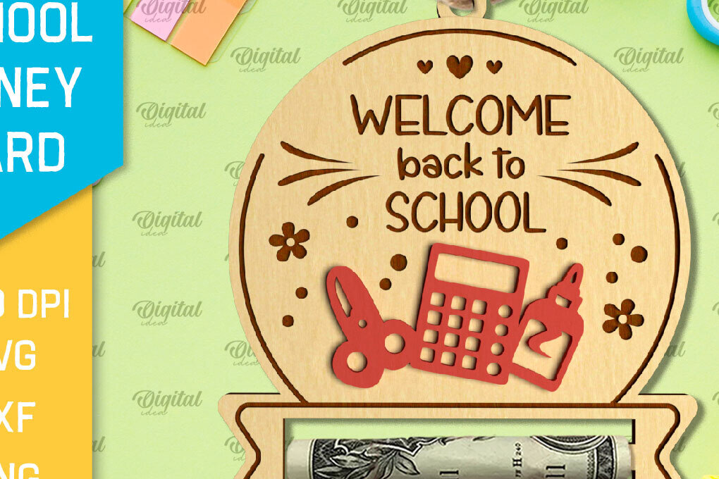 Σετ των 2 Intra απο ξύλο plywood 3mm-4mm πάχος – Σχολική Κάρτα Χρημάτων Δίασταση  20x20 cm INTRAFABR-96052742