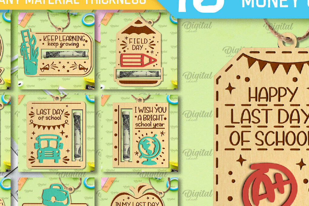 Σετ των 2 Intra απο ξύλο plywood 3mm-4mm πάχος – Πακέτο κοπής με λέιζερ για σχολικές κάρτες Δίασταση  20x20 cm INTRAFABR-96055225