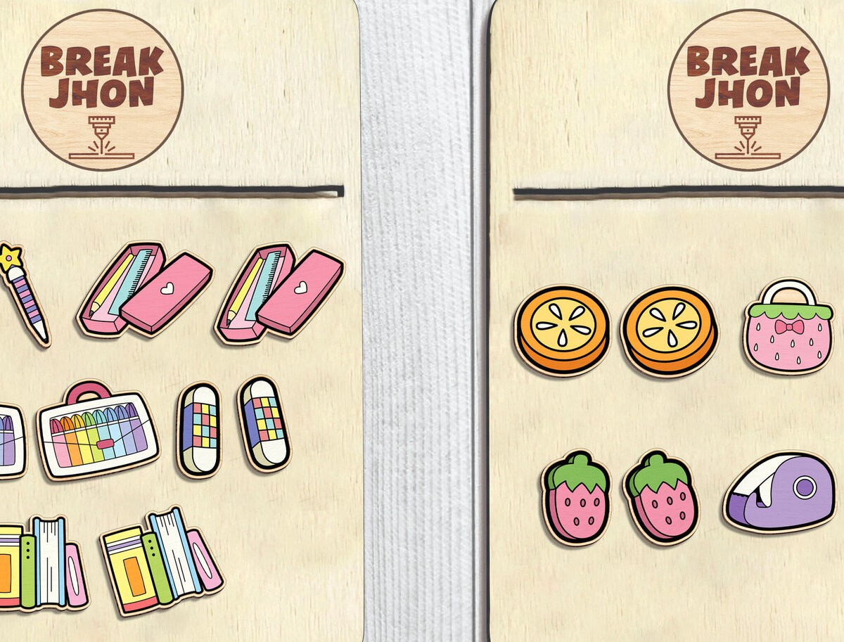 Σετ των 3 Intra απο ξύλο plywood 3mm-4mm πάχος – Κόψιμο αρχείου School Stud Earring Δίασταση  5x5 cm INTRAFABR-97030743