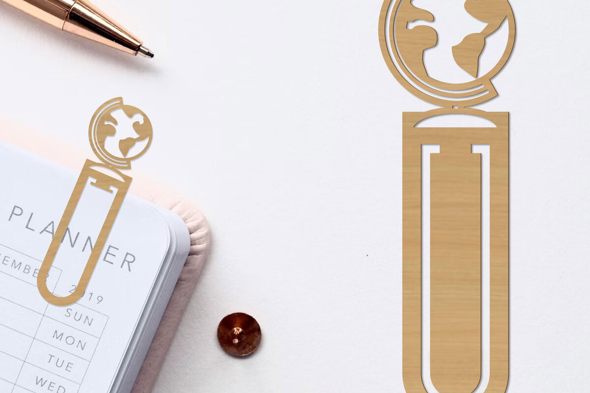 Σετ των 2 Intra απο ξύλο plywood 3mm-4mm πάχος – Σχολικά Εργαλεία Σελιδοδείκτης Papercut Δίασταση  20x20 cm INTRAFABR-97322473